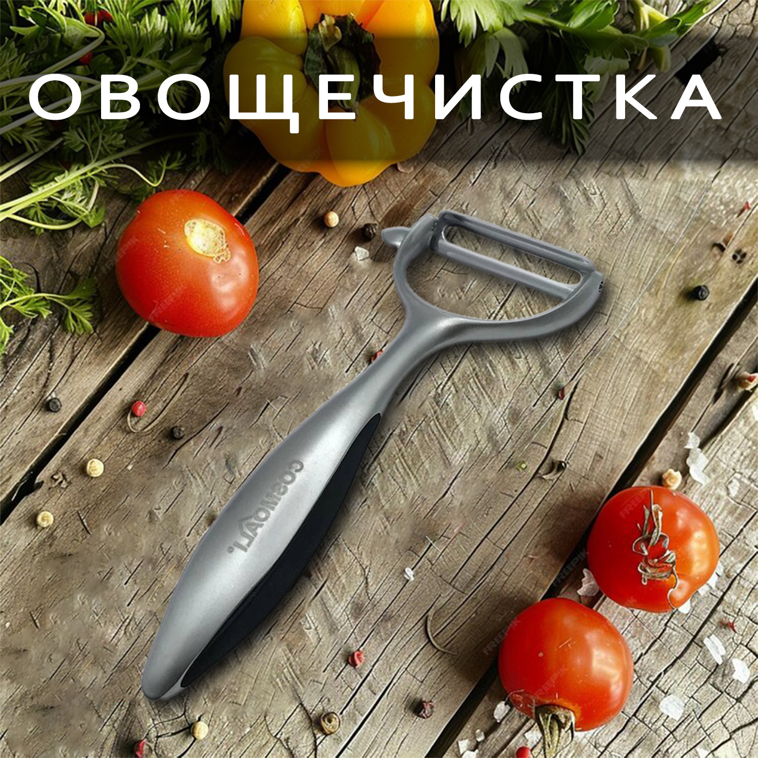 Овощечистка металлическая горизонтальная - фото - 9