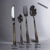 Ложки (6 шт.), вилки (6 шт.), чайные ложки (6 шт.), нож (6шт.) - фото - 1