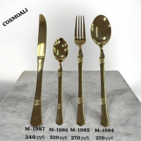 Ложки (6 шт.), вилки (6 шт.), чайные ложки (6 шт.), нож (6шт.) - фото - 1